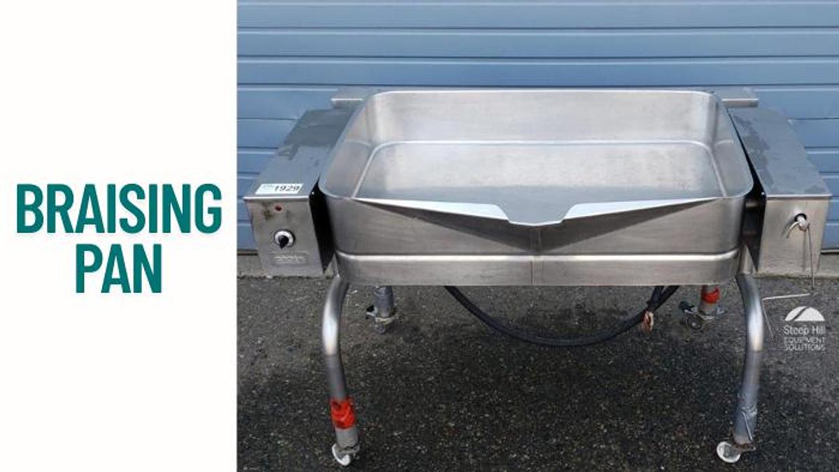 Used Groen Electric 20-Gallon Braising Pan with Manual Tilt