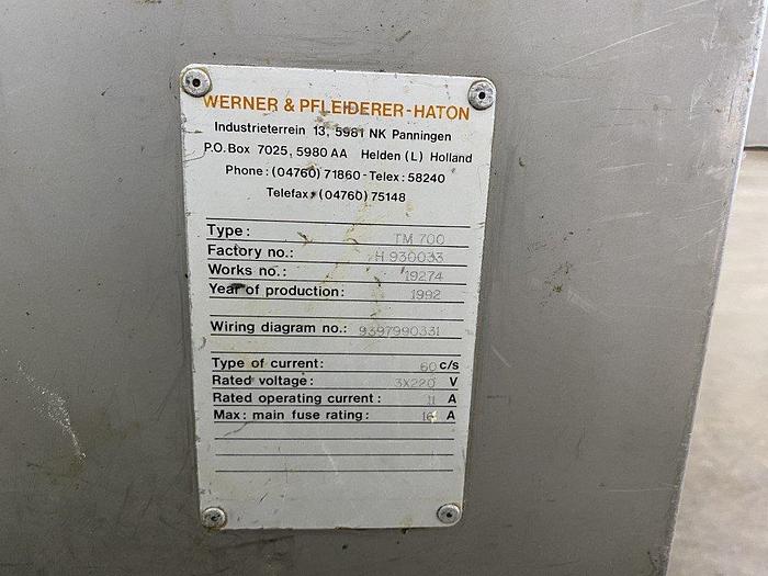 Used W&P-Haton TM 700 Dough Divider
