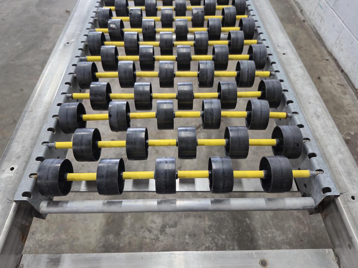 Used 12.8 Ft Gravity Roller Conveyor