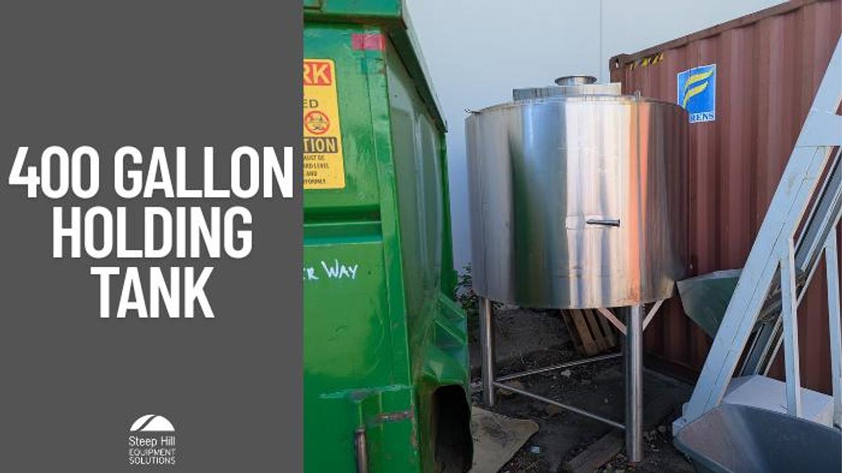 Used 400 SS Gallon Holding Tank