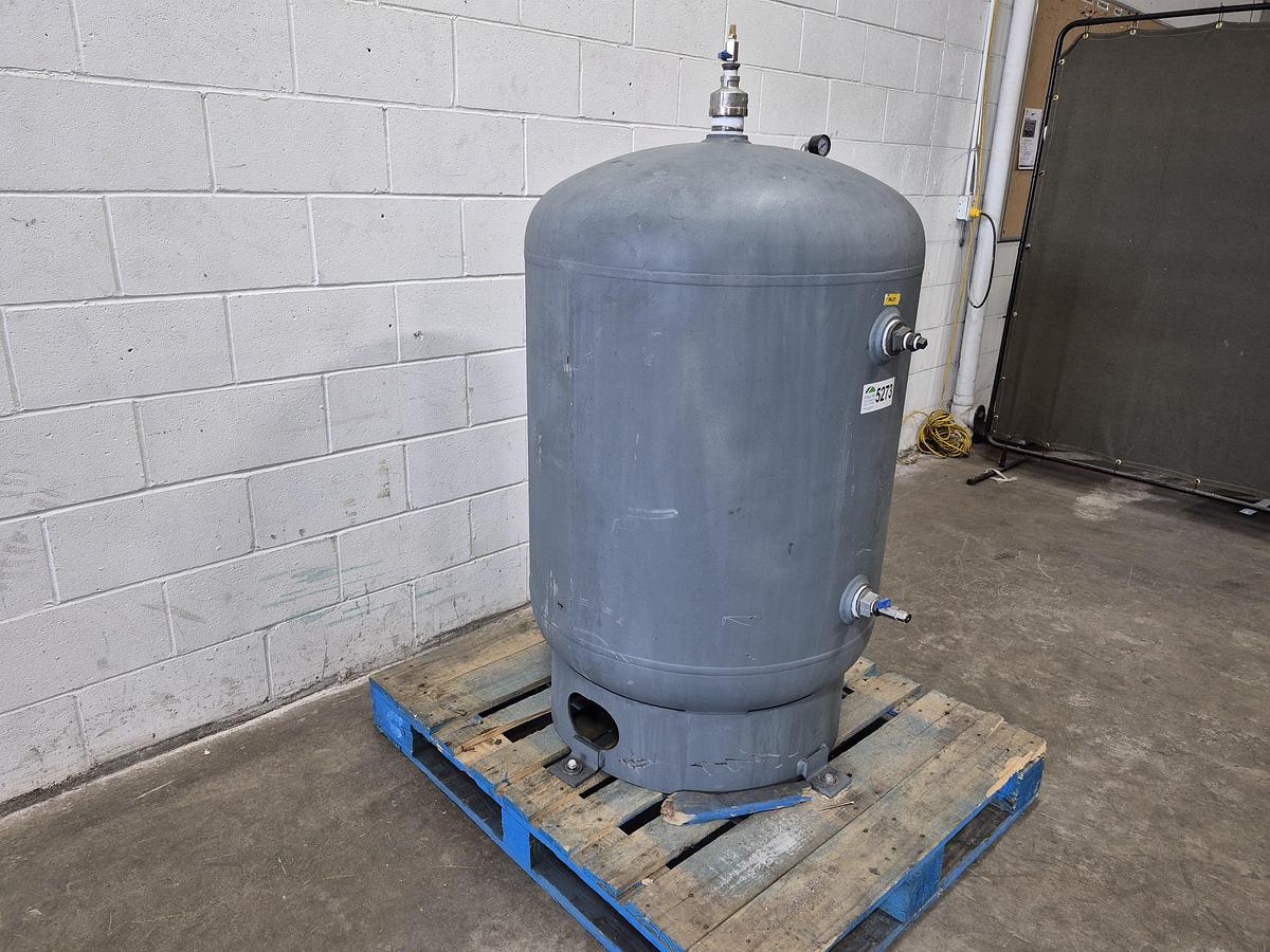 Used Buckeye Boiler Company 120-Gallon Vertical Air Receiver Tank