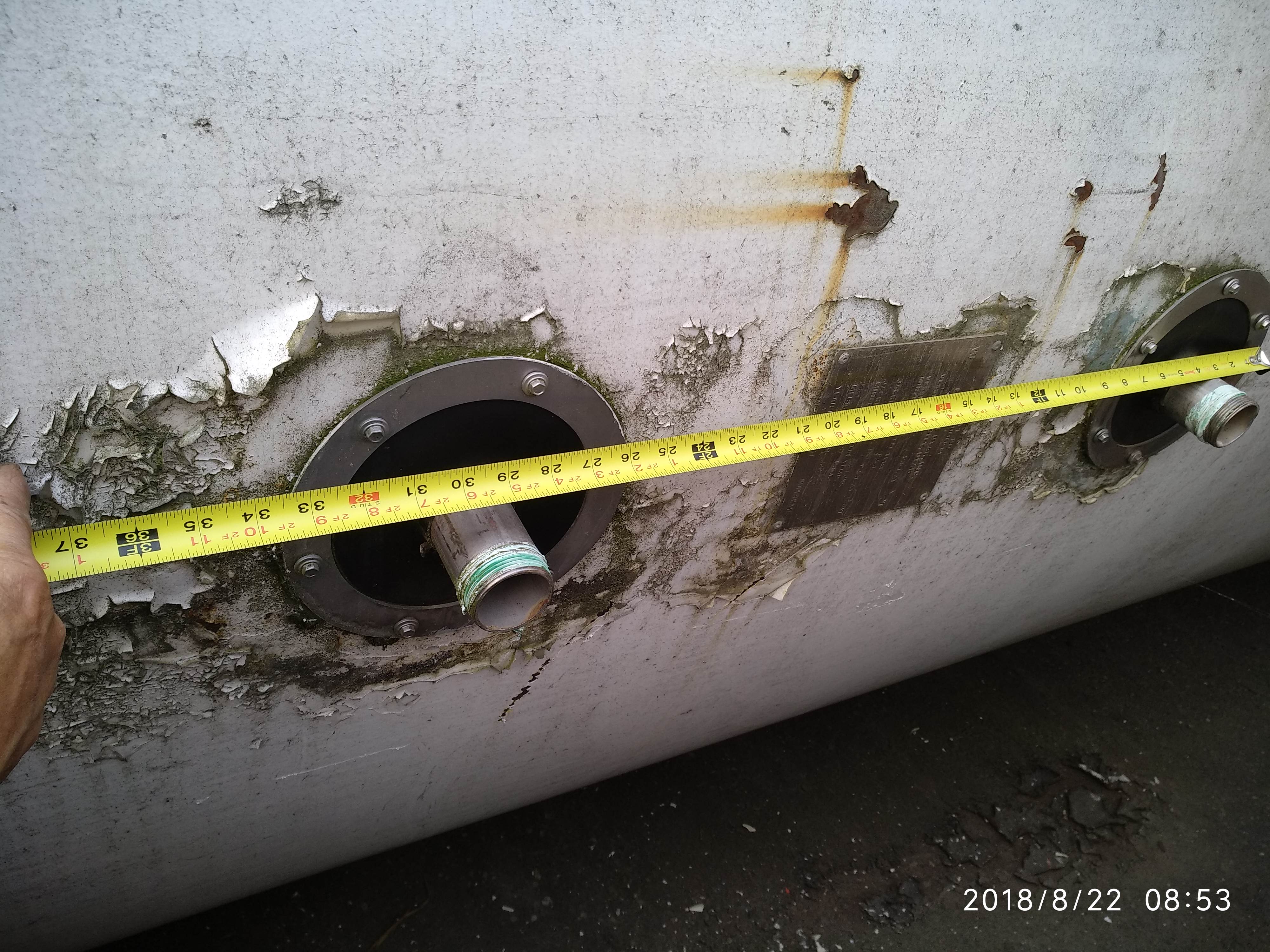 Used DCI 7000 Gallon Vertical SS Silo Dairy Tank