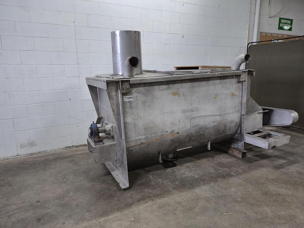 Used 35-50 Cu. Ft. Industrial Stainless Steel Horizontal Ribbon Blender