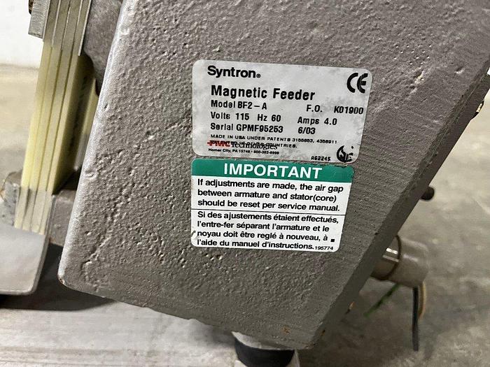 Used Syntron BF2-A Magnetic Feeder