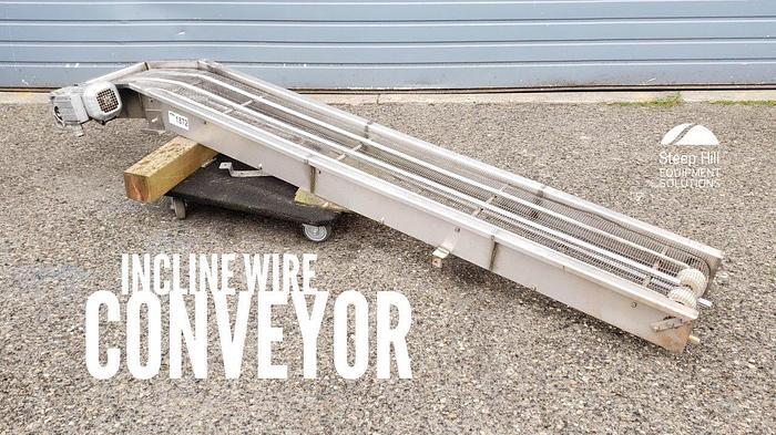 Used Incline Wire Conveyor