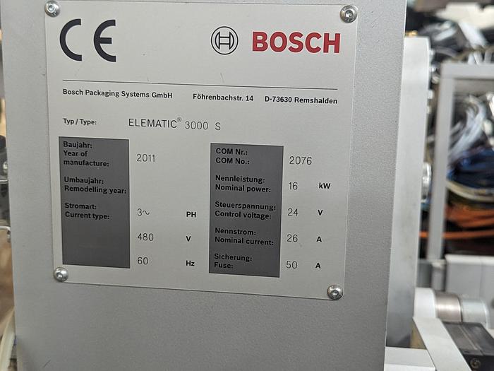 Used Bosch Elematic 3000 S Casepacker