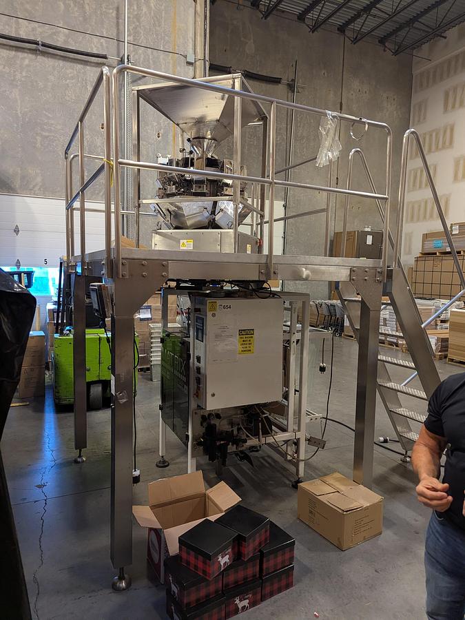 Used Matrix 916R Bagger with Platform and 10 Head Scale