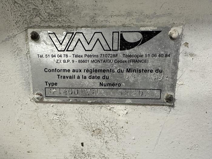 Used VMI SPI400 Double Spiral Mixer With SS Bowl