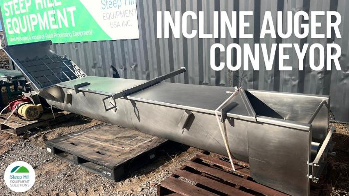 Used FPEC SC126 Incline Auger Conveyor