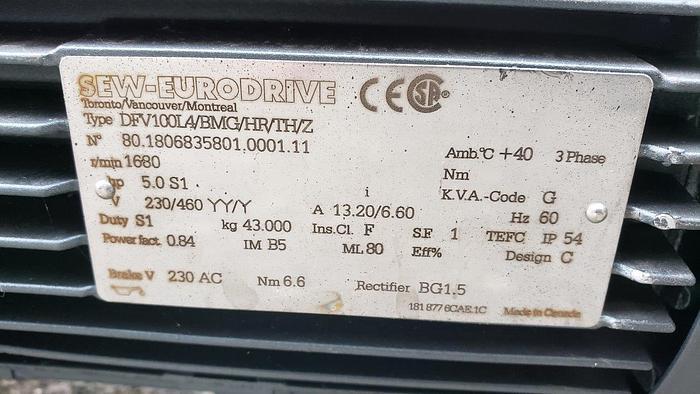 Sew-Eurodrive DFV100-AC Motor