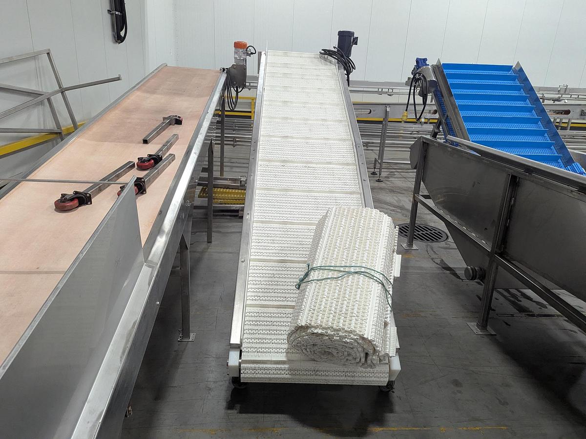 Used 30" W Incline Modular Belt Conveyor