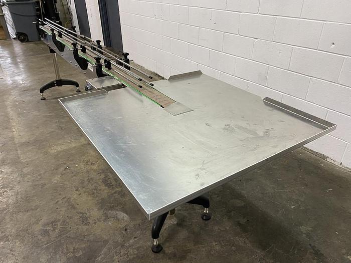 Used 9' Modular Conveyor with Accumulation Table
