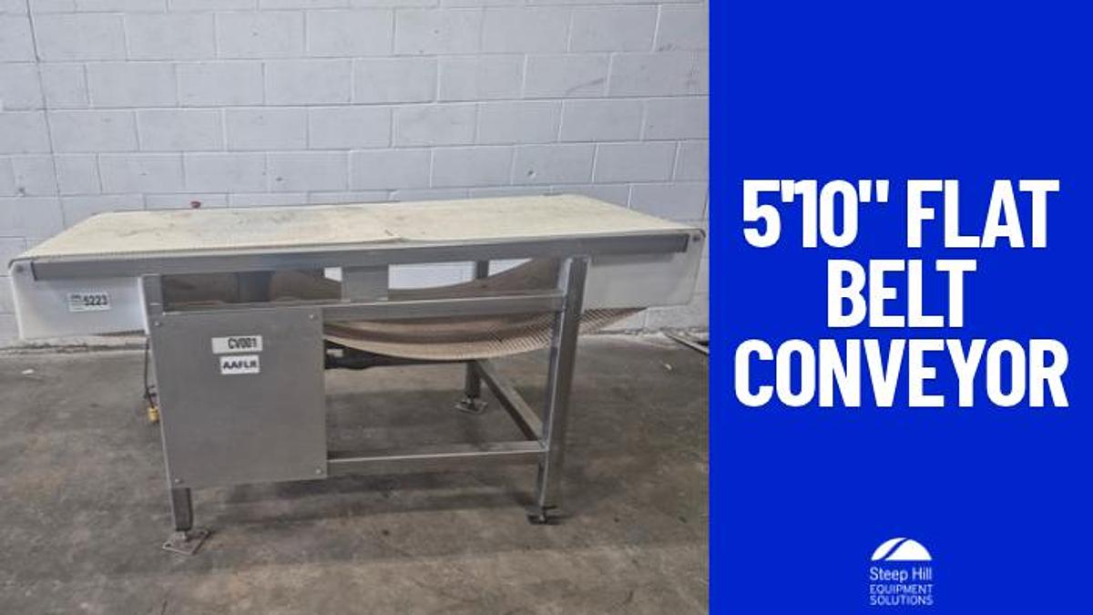 Used 5'10" Flat Belt Conveyor