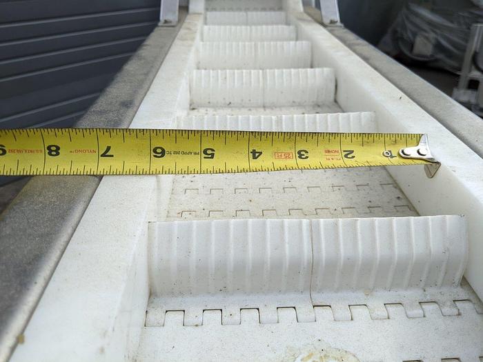 Used FMA 12' High Incline Indexing Conveyor