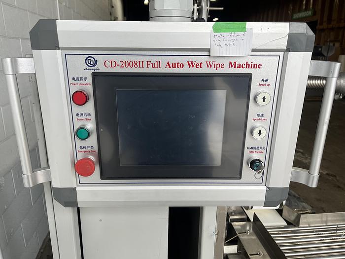 Used Wet Wipe Flow Wrapper