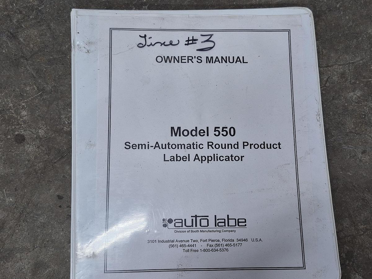 Used Auto Labe Semi-Automatic Labeller with Hot Stamp Imprinter