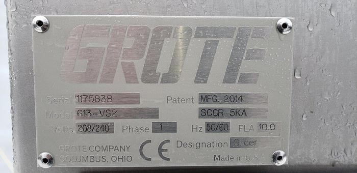 Used Grote 613 VS2 Multi-Slicer