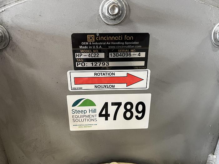 Used Cincinnati Fan Blower