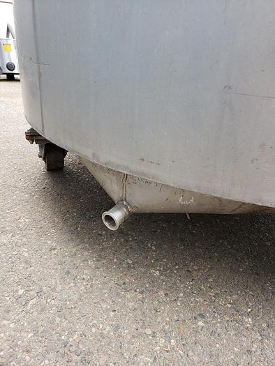 Used 800 Gal SS Jacketed Holding Tank