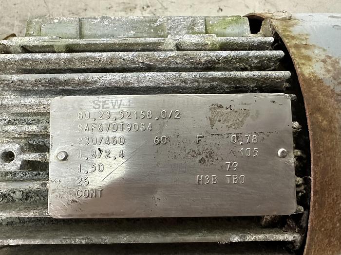 Used Sew-Eurodrive 1.5HP Gear Motor