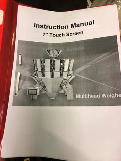 Used 10 Head Multi-Head Scales with Platform and Elevator