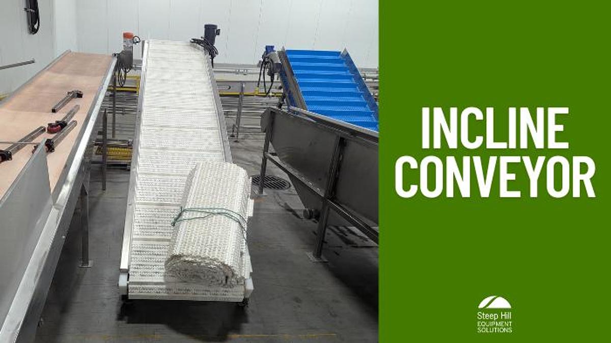 Used 30" W Incline Modular Belt Conveyor