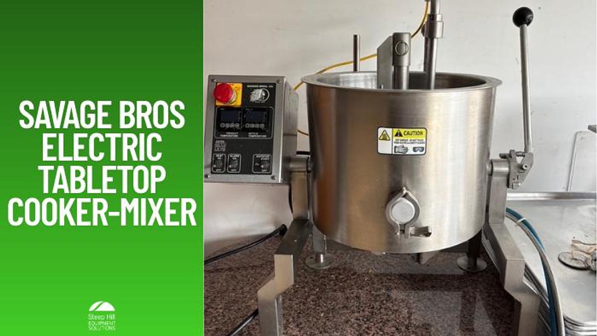 Used Savage Bros 2411 Electric Tabletop Cooker-Mixer