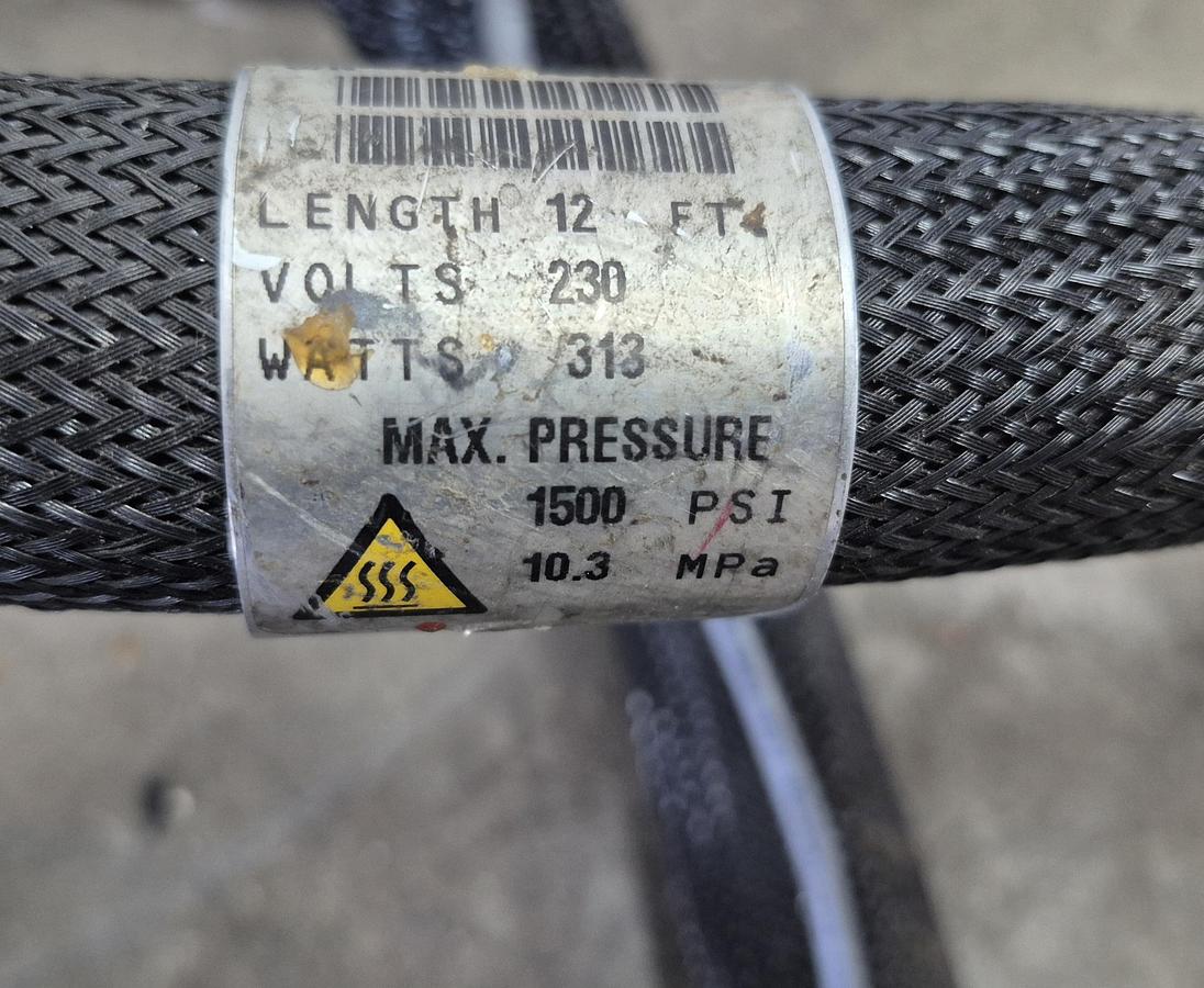 Used Nordson 12ft Heated Hot Melt Glue Hose