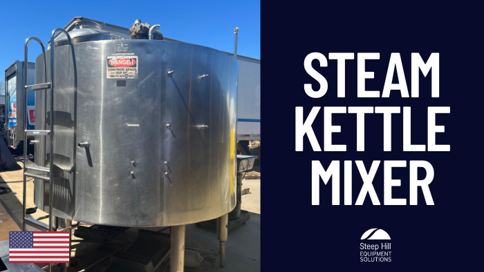 Used Chester-Jensen 800 Gallon Steam Kettle Mixer