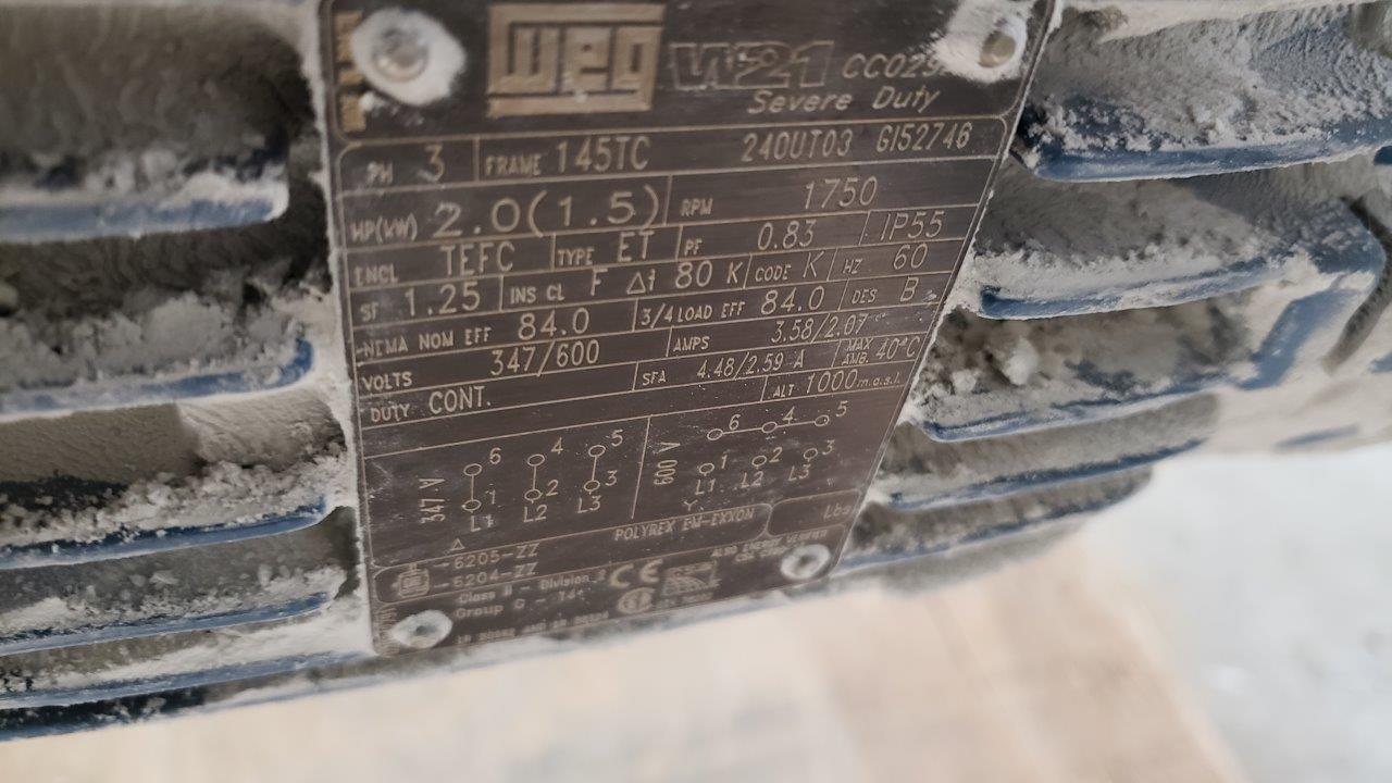 Used WAM Single Shaft Screw Feeder with Hopper