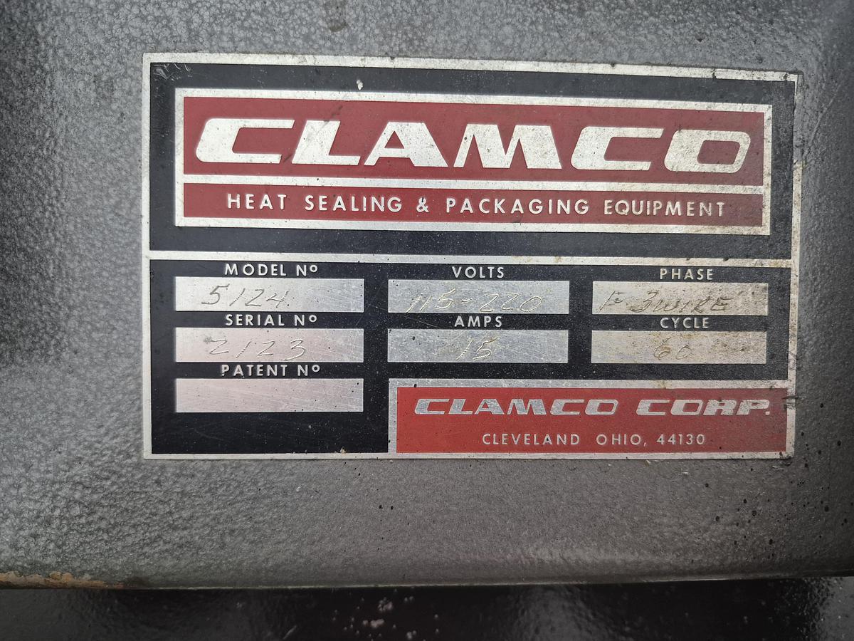 Used Clamco 5124 Manual L-Bar Sealer