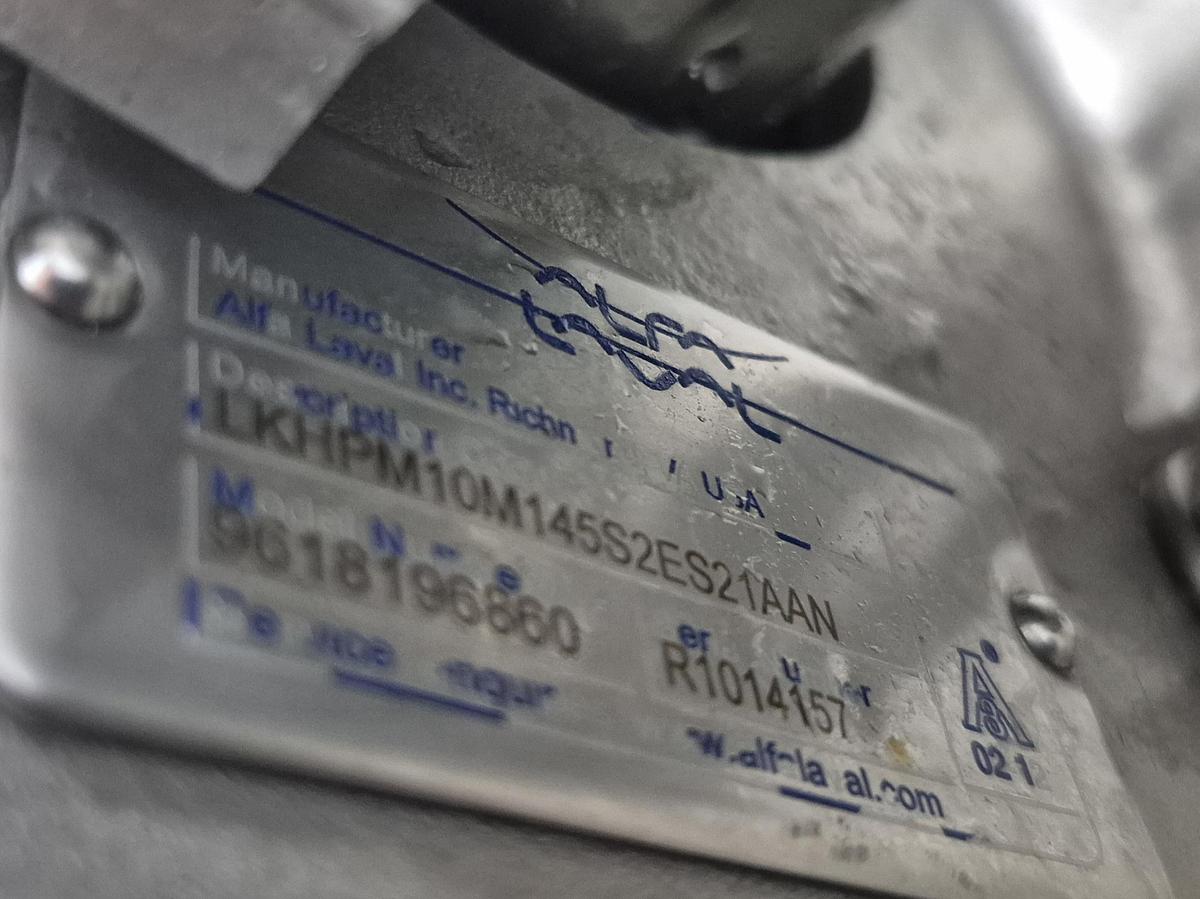Used Alfa Laval LKH Prime 10 Centrifugal Pump