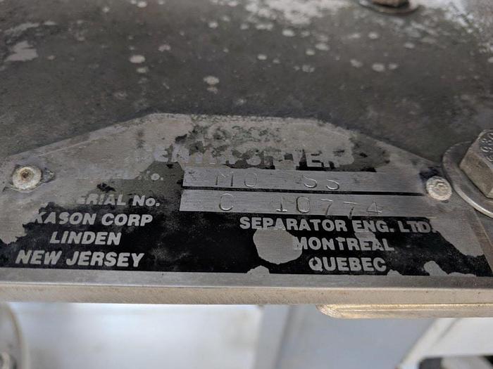 Used Kason Centri-Sifter™ Centrifugal Screener