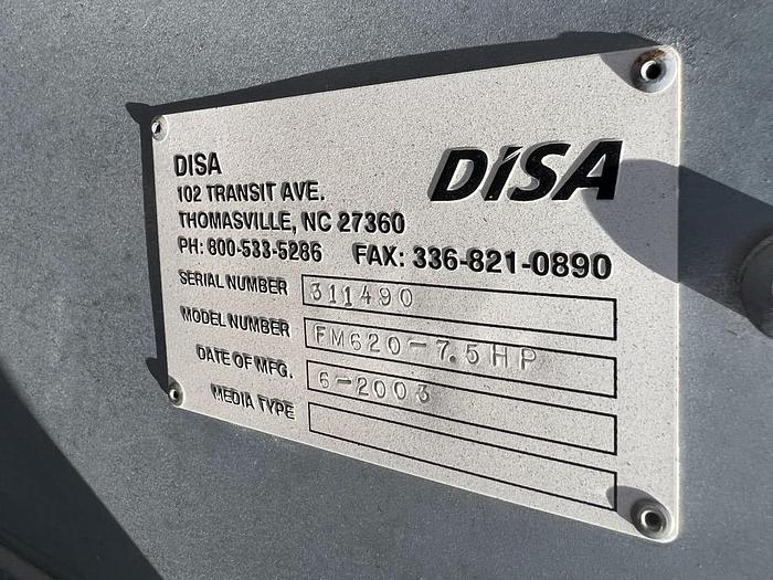 Used DISA FM620 16 Filter Baghouse