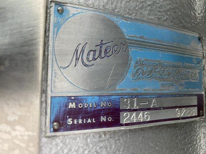 Used Mateer 31-A Powder Auger Filler