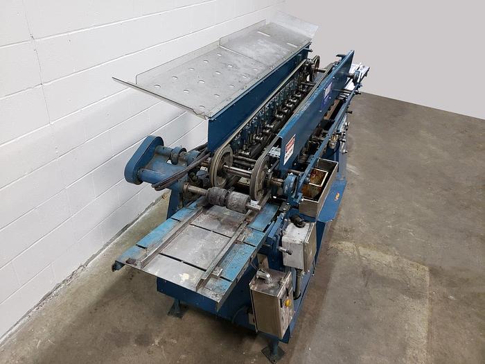 Used Mateer-BURT Roll-Thru Hot Glue Wrap Labeller