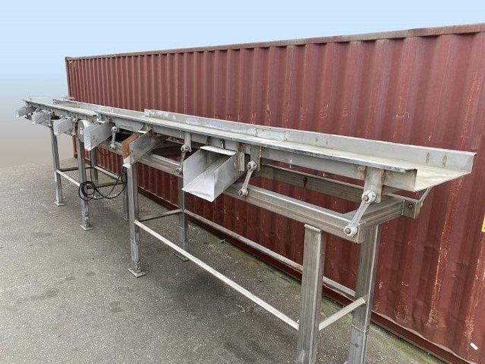 Used Commercial 28' Elevated Shaker Conveyor