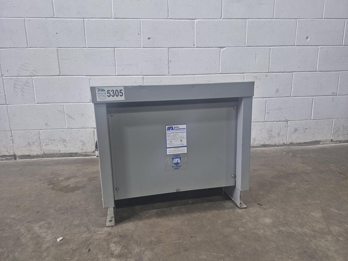 Used Acme 30 kVA 3-Phase Step-Down Transformer