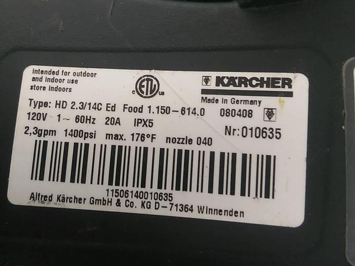 Used Karcher Pressure Washer
