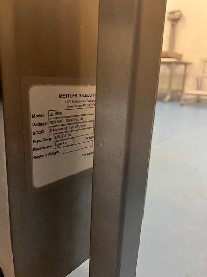 Used Mettler Toledo Safeline SL1500 Series Metal Detector 