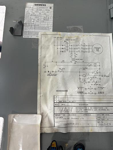 Used Siemens Series II Magnetic Starter Type FVNR