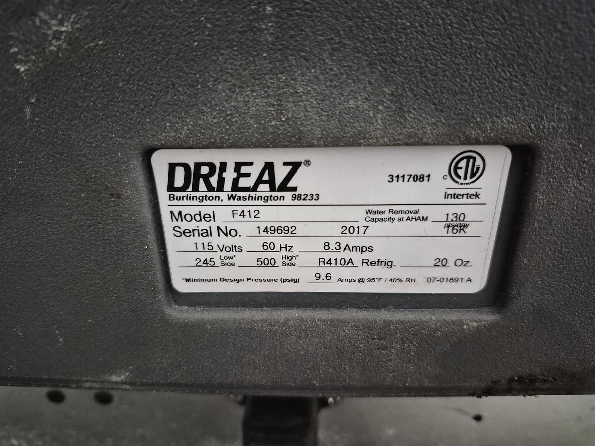 Used Dri-Eaz LGR 7000 F412 Dehumidifier 