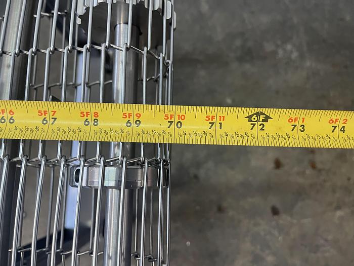 Used New Wave 6'L Wire Belt Conveyor