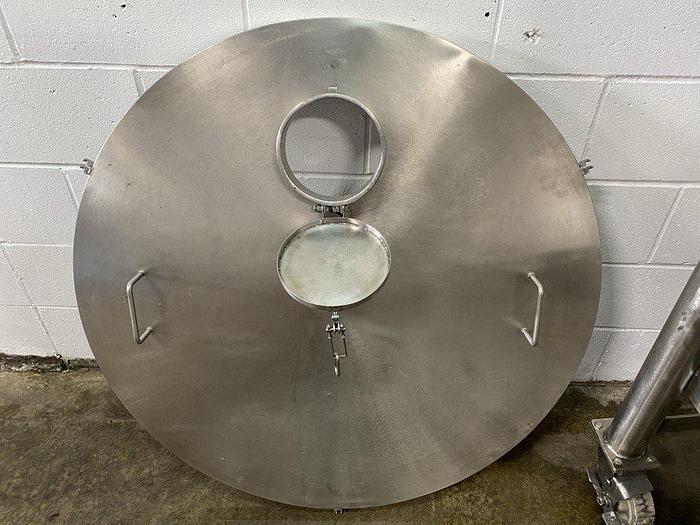 Used SS Lidded Cone-Bottom Tank