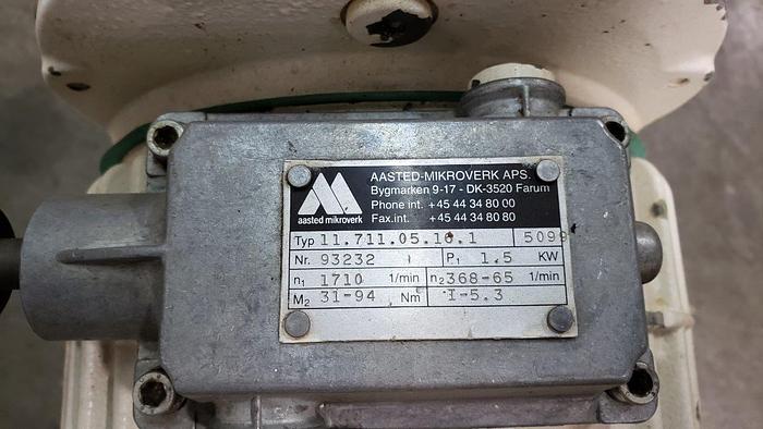 Used Aasted Mikroverk CP Chocolate Gear Pump