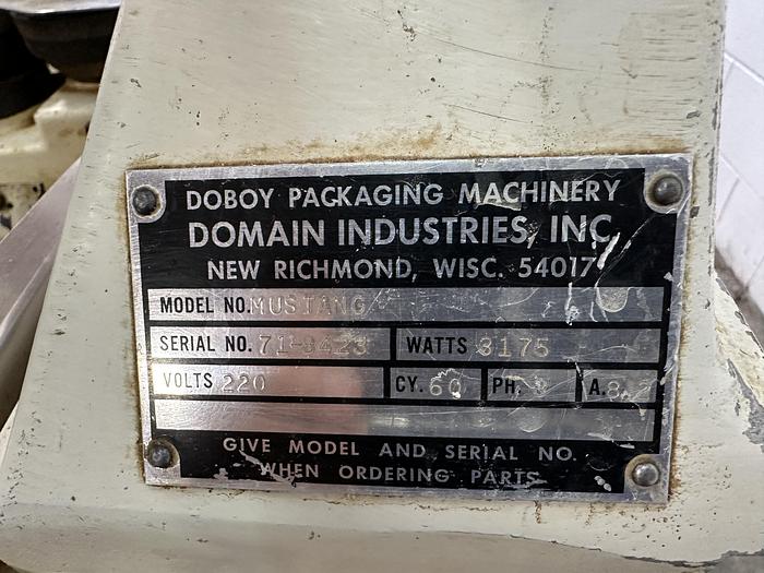 Used Doboy Mustang Flow Wrapper