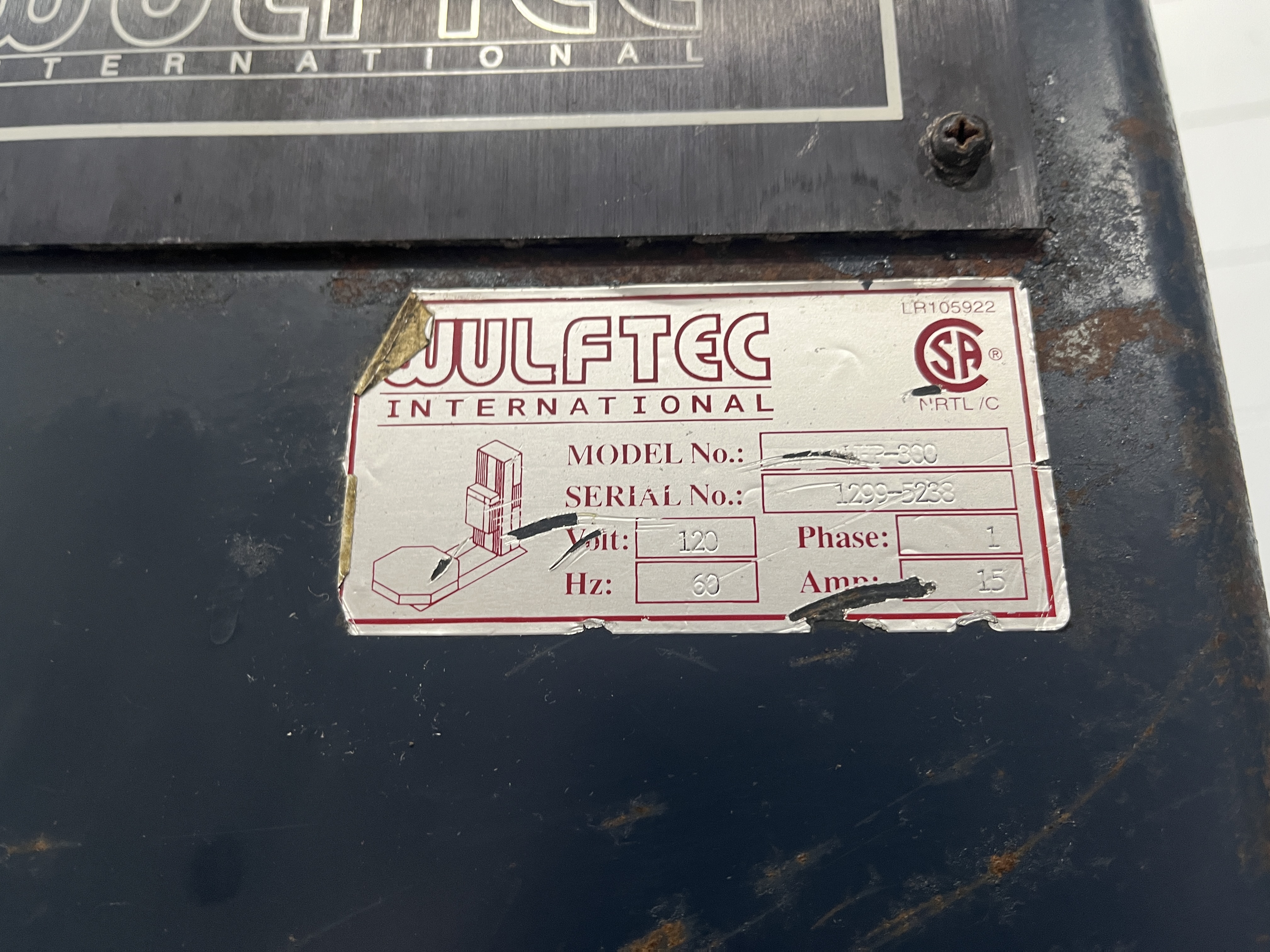 Used Wulftec WHP-300 Pallet Wrapper