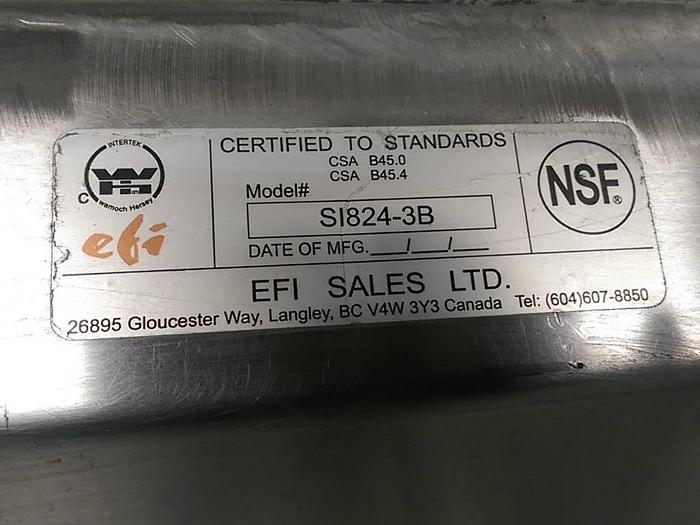 Used Stainless Steel 3-Compartment Sink