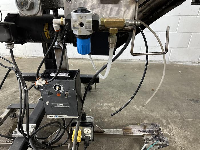 Used Auto Labe 110RH Single-Head Labeller with 310 Imprinter