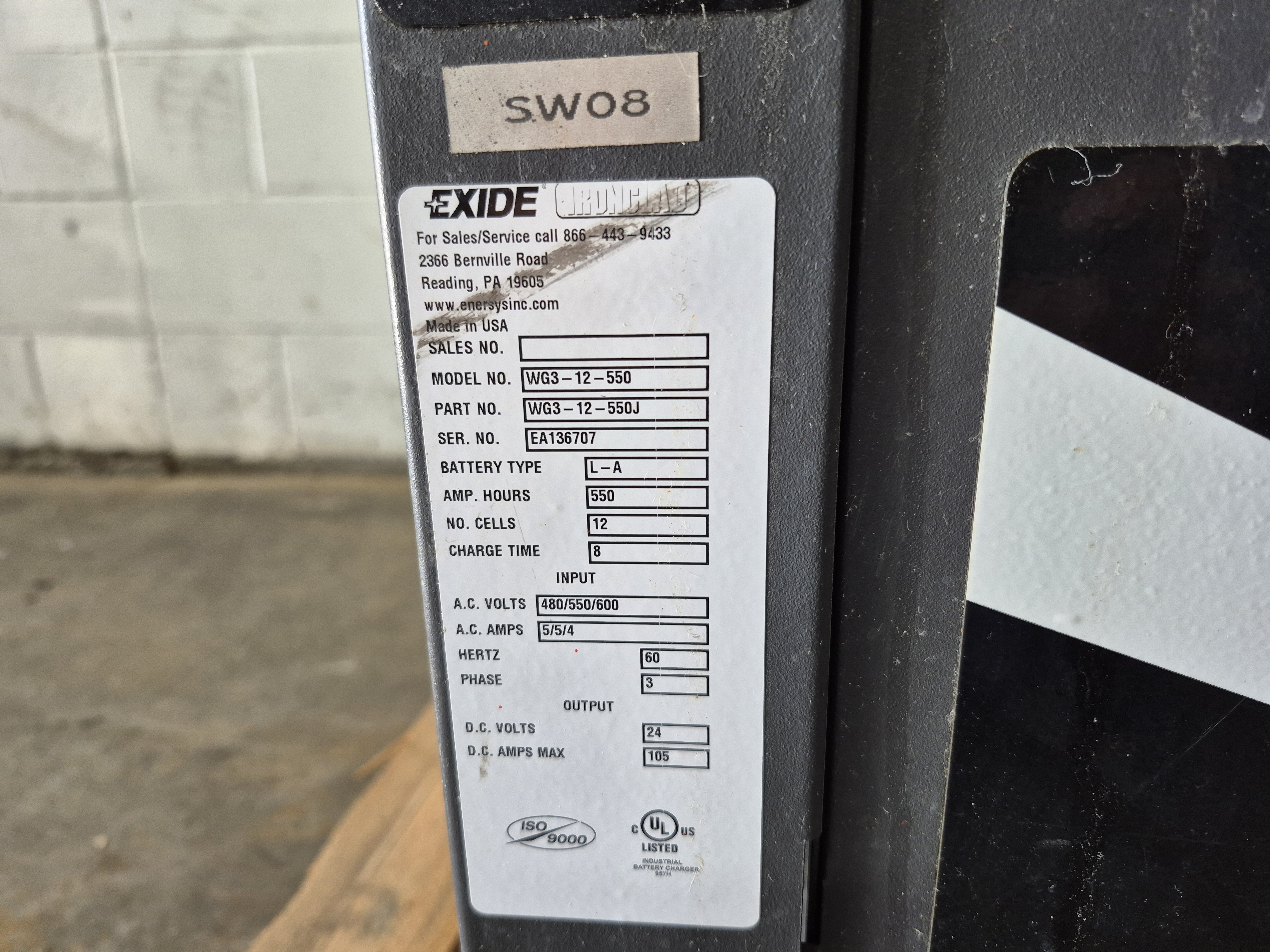 Used Exide Gold Industrial 3-Phase Battery Charger